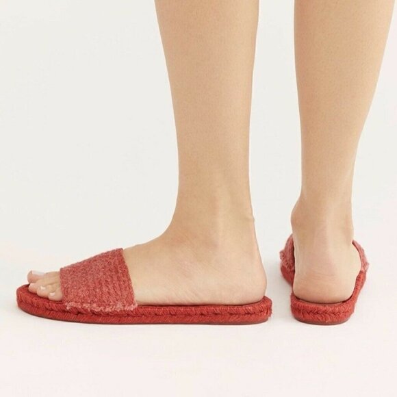 NEW Free People Beach Front Espadrille Slides 7 - Picture 3 of 11